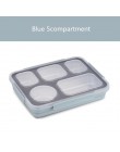 Caja de almuerzo ONEUP compartimentos separados comida a prueba de fugas no se mezcla caja térmica Bento con vajilla contenedor 