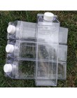 Cocina a prueba de fugas creativo transparente botella de agua de leche botella de agua al aire libre escalada Tour Camping niño