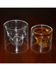 3 tamaños de dos maneras de disparo de cristal transparente cabeza de cráneo copa de vidrio para whisky vino Vodka Bar Club cerv
