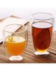 Tazas de café/té de vidrio de doble pared resistentes al calor y tazas de viaje tazas de café dobles con el mango tazas para beb