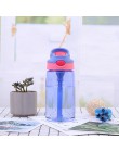 Nuevo 480 ml lindo bebé taza de agua, a prueba de fugas botella de paja tapa de los niños de la escuela al aire libre deporte fr