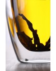 Marca 5 tamaño sin plomo doble pared hecho a mano de vidrio resistente al calor té taza para beber café aislado vidrio transpare
