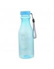 Botella de agua antideslizante de 580 ML, mezcladora de polvo de proteína de plástico resistente al calor, bebida deportiva
