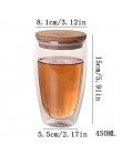 80-450ml resistente al calor doble pared de vidrio taza de cerveza café corazón tazas hecho a mano bebida saludable taza té bebi
