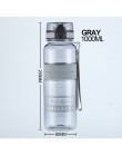 UZSPACE Popular gris botella de agua hombres deporte al aire libre de viaje de mi bebida botella portátil botella de plástico a 