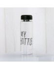 Mi botella de plástico 500 ml PP botellas de agua transparente o esmerilado deporte coreano estilo resistente al calor fugas col