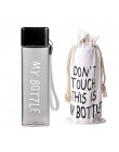 Nueva botella cuadrada de plástico mi botella 500ml para botellas de agua para beber con cuerda transparente o esmerilado deport