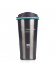 Termo de 500ML taza de café con tapa termo sello de acero inoxidable frascos al vacío termo taza para coche mi botella de agua