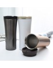 500ml de calidad caliente de doble pared de acero inoxidable frascos de vacío de coche taza térmica de café té taza de viaje bot