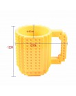 350ml creativo taza de leche taza de café creativo construido en ladrillo taza tazas de agua potable para el diseño de bloques d