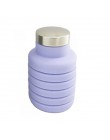 500ML de silicona portátil botella de agua plegable retráctil botella de café de viaje al aire libre bebiendo plegable bebida de