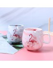 Tazas de café flamencos Taza de cerámica taza de viaje lindo Pie de gato Ins 72*85mm 350ml H1215