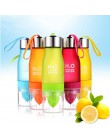 650ml H2O botella de agua de jugo de limón Infusor de fruta Drinkware para deportes al aire libre My Shaker botella libre de BPA