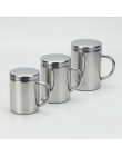 ROSENICE taza de café de doble aislamiento 304 taza de acero inoxidable Durable con tapa para beber café leche Oficina tazas de 