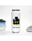 Botellas de acero inoxidable de 500ml latas bonitas de dibujos animados coque mantener caliente Spiderman Capitán América Batman