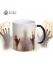 El walking dead taza cambia color sensible al calor cerámica 11oz taza de café regalo sorpresa