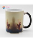 El walking dead taza cambia color sensible al calor cerámica 11oz taza de café regalo sorpresa