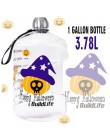 Quifit 128 oz 64 oz 32 oz 1 galón BPA plástico libre botella de agua Jarra calabaza para viaje deportes Fitness gimnasio botella
