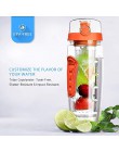 Botella de agua de Infusor de fruta 1000ml agua libre de bpa + botellas botella de gimnasio reutilizable tapa superior de la beb