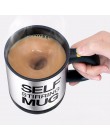 Taza de acero inoxidable de 400ML que se agita por sí misma, taza de té de café mezclada con tapa, taza automática de leche de c