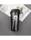 UPORS 500ML taza de café creativa 304 taza de viaje de acero inoxidable doble pared vaso aislado al vacío de boca ancha taza de 
