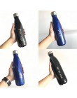 Botella de acero inoxidable con aislamiento de doble pared personalizada para botellas de agua