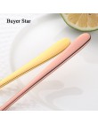 El comprador estrella 8 colores de cuchara de acero inoxidable con mango largo hielo cuchara para té café cocina cucharas, vajil