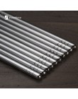 VandHome 5 par/set palillos chinos de Metal antideslizantes de acero inoxidable conjunto de palillos reutilizables para comida S