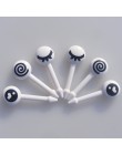 10 unids/lote hermoso palillos para fruta de plástico hermoso Ojo de dibujos animados tenedores Bento decorativo vajilla Picks p