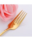 Tenedor de acero inoxidable 18/8 Corea Tenedor de postre colorido mango largo oro azul tenedor negro para fiesta de Hotel Envío 