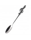 1 pieza de acero inoxidable cuchara de café y té simbolo de música mango largo creativo cuchara herramientas para beber utensili