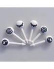 Sdr 10 unids/lote palillos para fruta de plástico bonitos ojos de dibujos animados tenedores Bento vajilla decorativa selección 