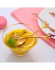 Creativa forma de hoja mango cuchara de café y te postre Snack cuchara tenedor pareja cuchara/tenedor accesorios de cocina vajil