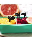 Gran oferta 6 unids/set 6 unids/set Black Cat Fruit Forks snacks postres tenedores selección de alimentos Bento accesorios utens