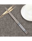 1 par de palillos chinos coreanos de acero inoxidable longitud Blanca Flor grabado láser patrones alimentos palillos portátiles 