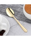 1 Uds. Mini cuchara de té juego de cubiertos de acero inoxidable única cuchara de postre de arco iris cucharas de té de oro cuch