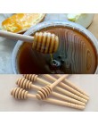 2 piezas/1 Unidad Práctica cuchara de miel de madera con mango largo mezclando cucharón de palo para tarro de miel café leche té