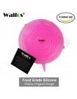 WALFOS tapas elásticas de silicona tapa universal de silicona para envolver los alimentos tapa de la olla cubierta de silicona p