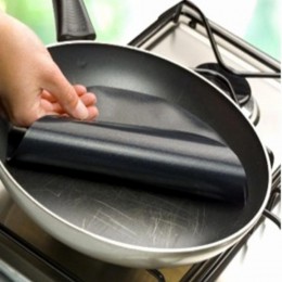 Teflón Pan Mat antiadherente revestimiento de cocina hoja esterillas para wok utensilios de cocina sartén antiadherente con recu