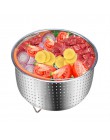 Canasta de vapor de acero inoxidable 304 para cocinar arroz, cesta de limpieza de frutas multifunción