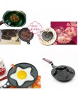 Lindo en forma de huevo molde sartenes antiadherente de acero inoxidable Mini desayuno huevo sartenes de cocina herramientas de 