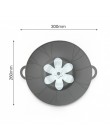 Nuevos dispositivos de cocina tapa de silicona de flor tapa de tapón de derrames cubierta de tazón de olla Anti-desbordamiento t
