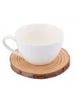 Rebanada de madera taza estera Natural montaña redonda té taza de café titular de las bebidas para manualidades DIY decoración d