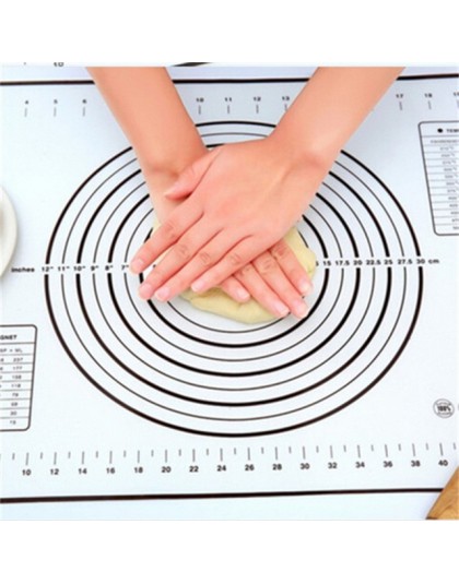 Hoja de silicona para hornear masa rodante alfombrilla con revestimiento para hornear pasteles estera Pasta horno herramientas d