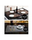 WHQ 4 unids/lote mantel de moda de pvc mesa de comedor almohadillas de disco almohadilla de tazón posavasos impermeable almohadi