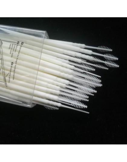 100 piezas doble superfino palillo de dientes varillas de hilo Dental cepillo de bambú cuidado bucal Dental Limpieza de dientes 