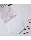 Alfombrillas de copa de posavasos de café de mármol con emulación de silicio elegante negro blanco flamenco impermeable de escri