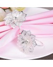 1 pieza de anillos de servilleta ahuecados flores fiestas de cena cumpleaños bodas herramienta de decoración de Hotel Mesa decor