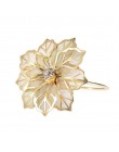 12 unids/set anillos de servilleta de diseño de flores de aleación para recepciones de boda regalos de banquete de vacaciones ce