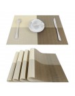 Topfinel Juego de 4 manteles de plástico de bambú de PVC para mesa de comedor Runner ropa de cama alfombra de lugar en accesorio
